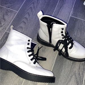 Madden Girl Combat Boots Size 8